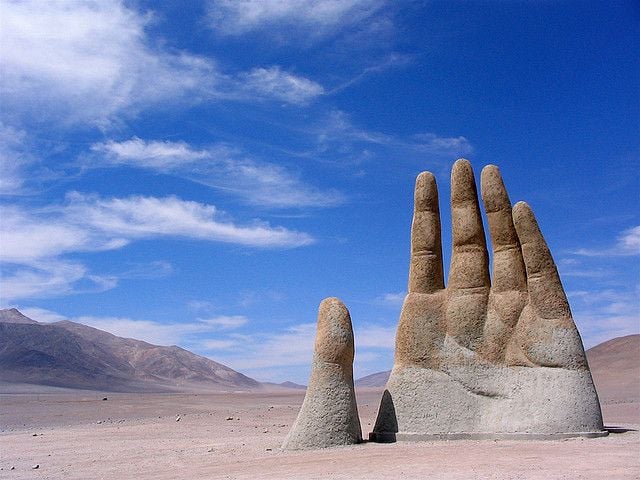 Mano del desierto, en el Desierto de Atacama, Chile