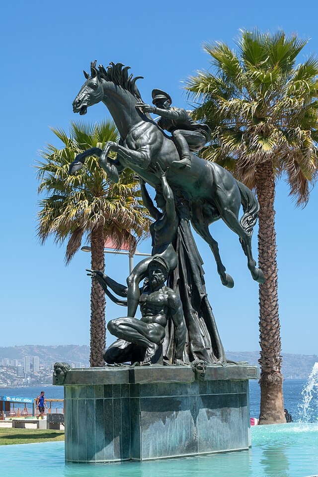 Monumento A Alberto Larraguibel Y Caballo Huaso